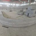 朔州 芝麻白异形坐凳，自然面光面弧形加工