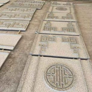 朔州 白麻花岗岩外墙立面雕刻板