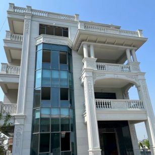 朔州 白麻花岗岩别墅外墙干挂效果展示