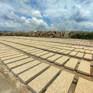 朔州 黄金麻荔枝面花岗岩石材地铺石防护中