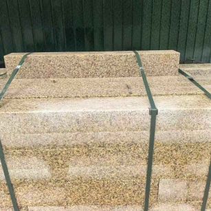 朔州 黄金麻花岗岩石材机切面栏杆料半成品