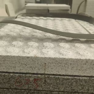 朔州 芝麻白花岗岩6.0公分荔枝面五轴加工雕刻盲点