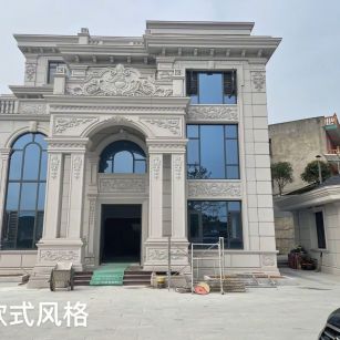 朔州 白麻花岗岩别墅外墙干挂