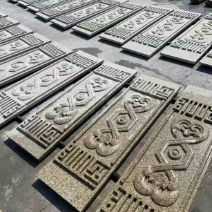 朔州 黄金麻花岗岩外墙雕刻板