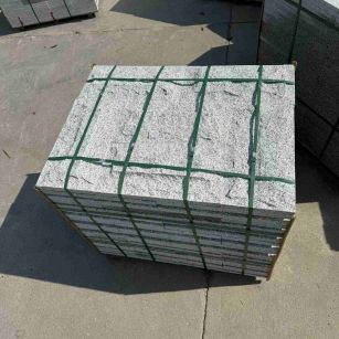 朔州 白麻花岗岩石材自然面蘑菇石成品