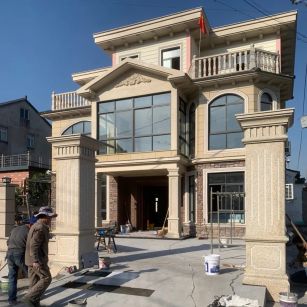 朔州 黄金麻花岗岩荔枝面别墅外墙干挂私家专属