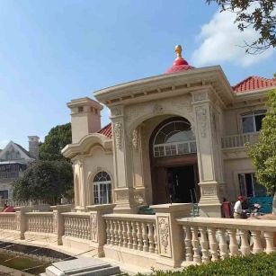 朔州 黄金麻花岗岩欧式别墅