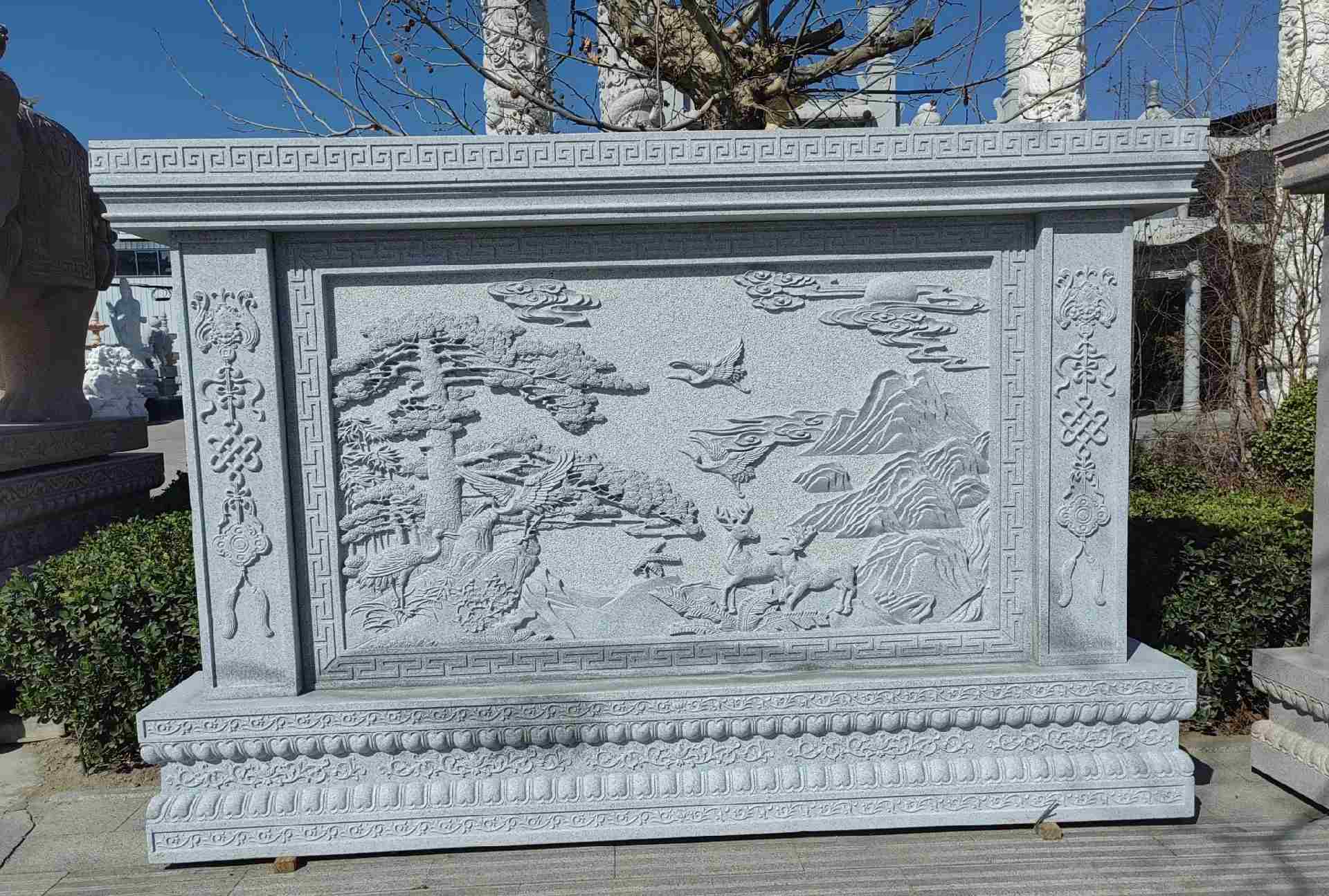 朔州 芝麻白大型照壁，屏风，影壁