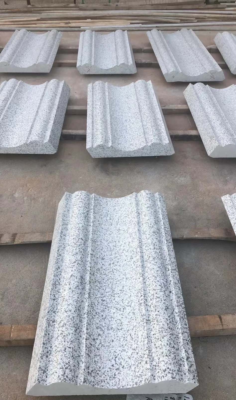 朔州 白麻花岗岩光面别墅线条