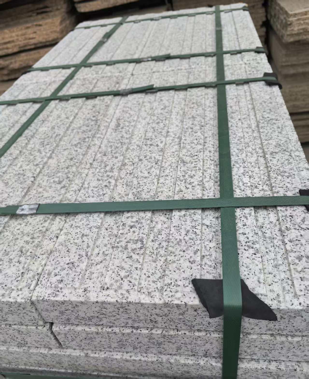 朔州 白麻花岗岩直行盲道石，盲条，地铺石