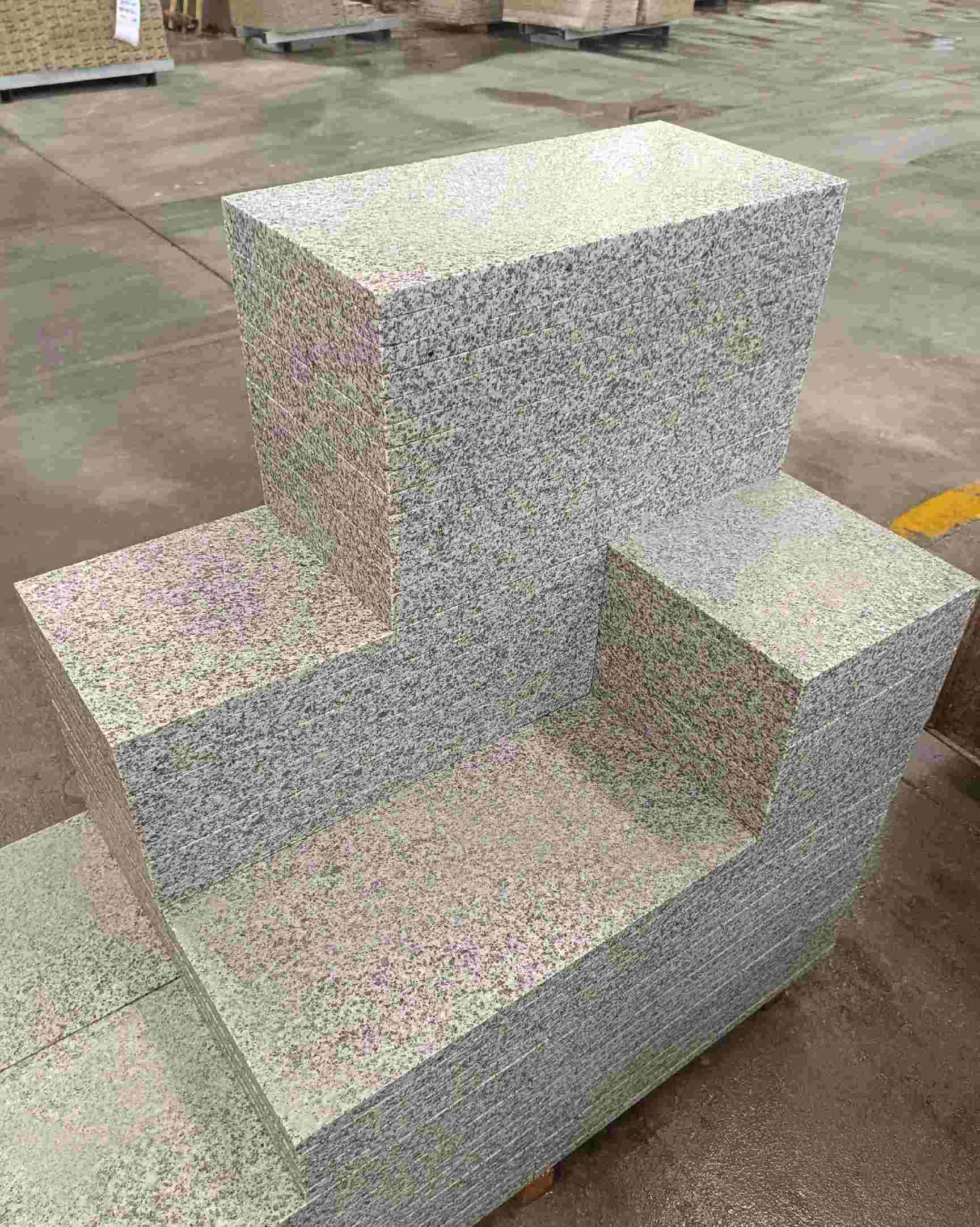 朔州 白麻花岗岩荔枝面地铺石