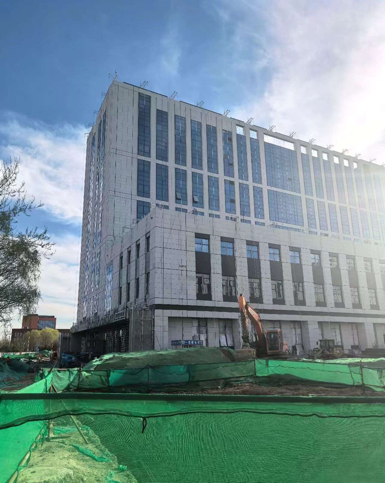 朔州 白麻花岗岩石材外墙干挂