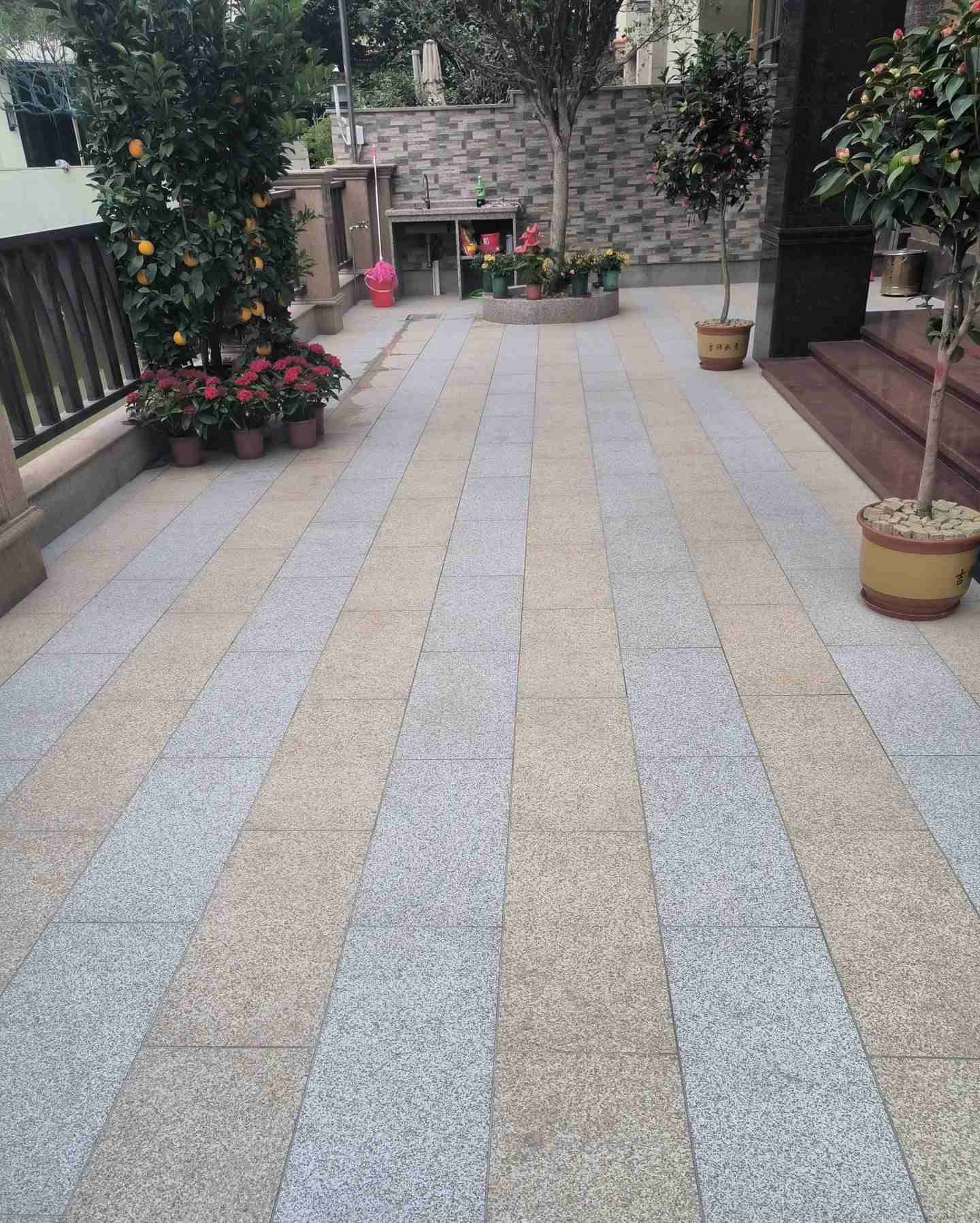 朔州 黄金麻白麻荔枝面庭院铺装展示