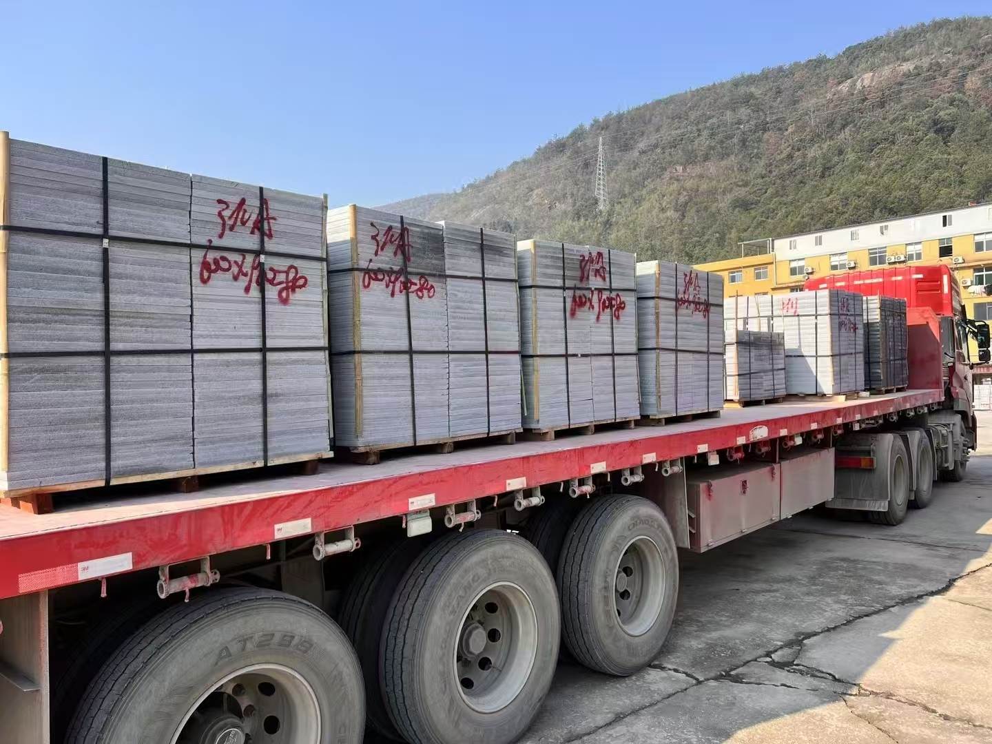 朔州 芝麻灰地铺石出货日常