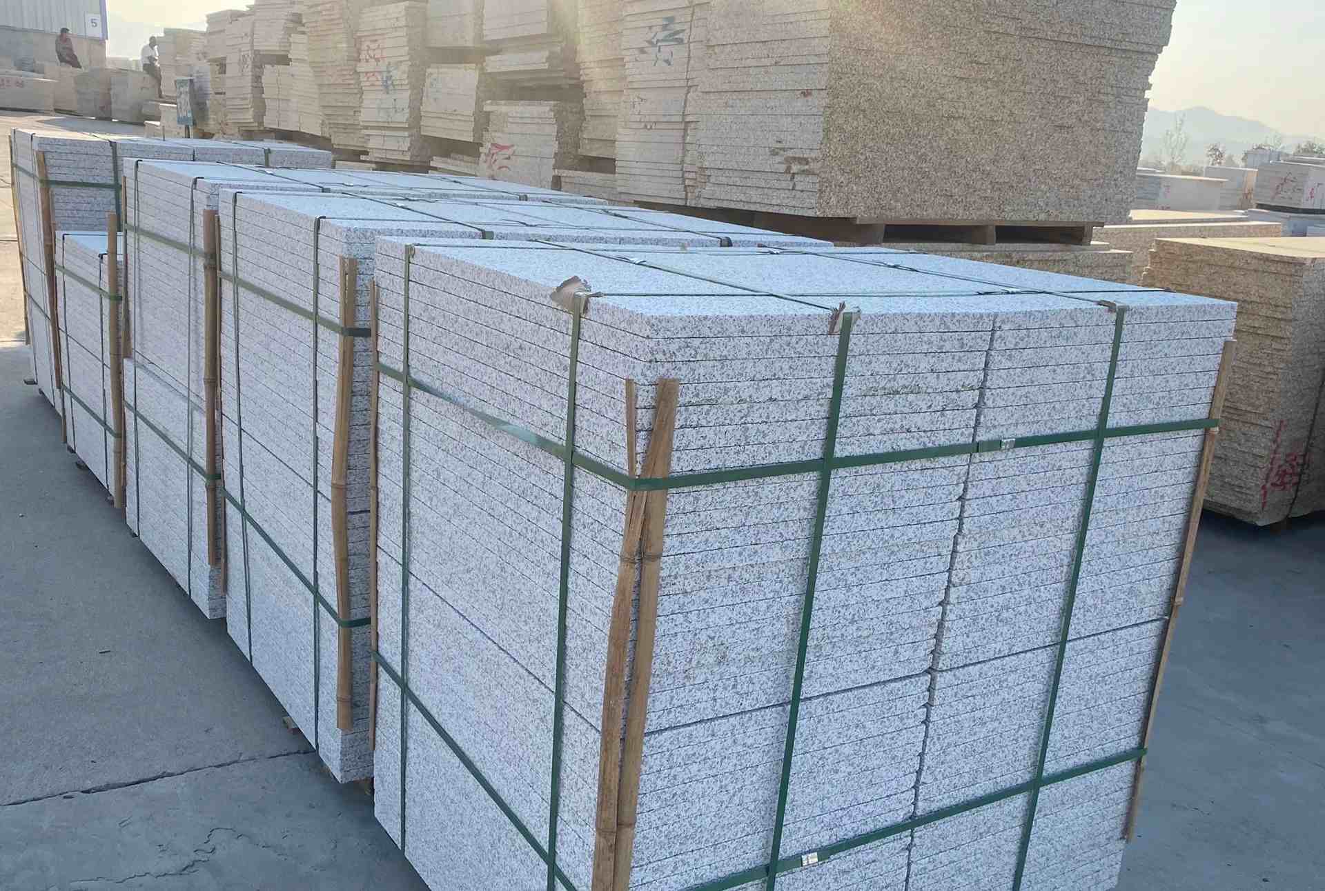 朔州 白麻花岗岩荔枝面地铺石